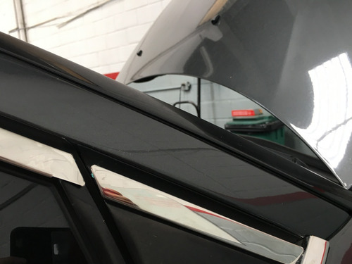 Friso Aplique Inox Janela Superior Citroen C4 Hatch 08pçs *