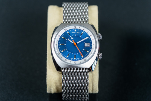 Relógio Alpina Startimer Pilot Heritage Gmt Automatic Prateado