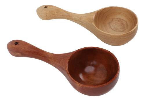 2 Cucharones De Madera Para Cocinar, Cuchara De Sopa De 8.7
