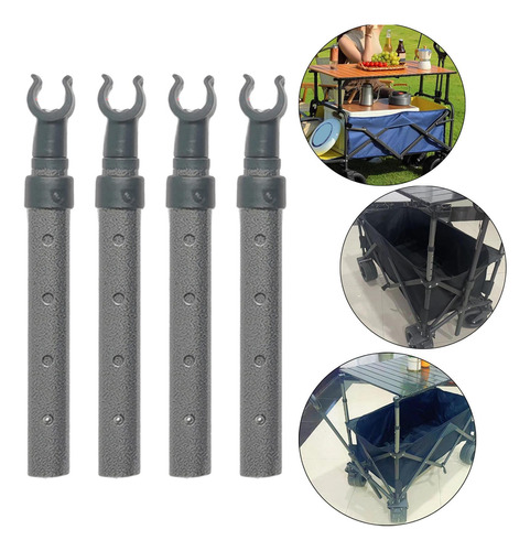 4pcs Camping Carrinho Mesa Suporte Tubo 6 Milímetros
