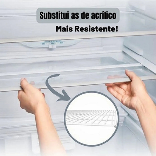 Kit 3 Grades Prateleiras Geladeira Continental Rdv45 Rdv48