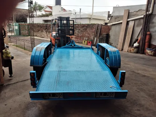 Trailer Usado Minicargador Autoelevador 4 Ton. Frenos Patent