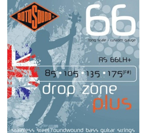 Cuerdas Bajo Eléctrico Drop Zone 85-175 Rs66lh+