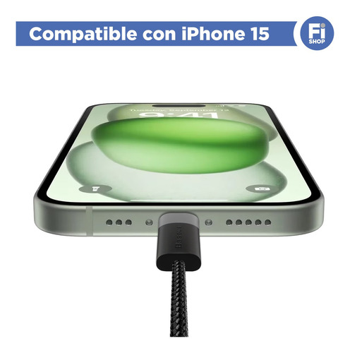 Cable usb tipo C Baseus rojo/negro con entrada USB salida USB-C