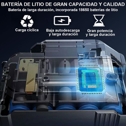 Auxtoo Linterna Lamparas Led Recargable Luz Trabajo Y Camping 4 Inch Negro Lampara Recargable Batería Para Construcción,Seguridad,Exteriores
