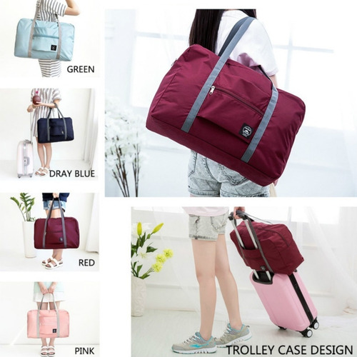 Imagen 8 de 10 de Bolso Plegable Viaje Almacenamiento Impermeable Multiuso