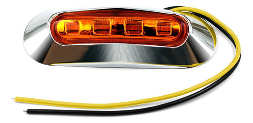 10 Luces Led De Color Ámbar Para Remolque Y Camión, 4 Luces