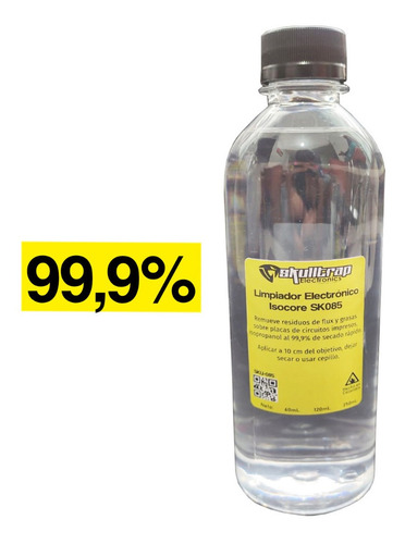 Imagen 5 de 7 de Limpiador Electrónico Alcohol Isopropílico 500ml Skulltrap