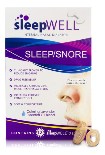 Sleepwell Dilatador Nasal Interno Para Dormir Y Roncar Para