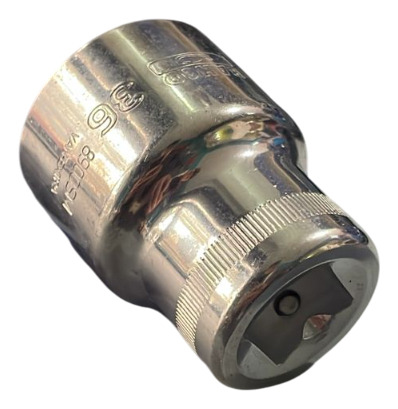 Tubo Bocallave Hexagonal 36mm Encastre 3/4 Bahco Plateado
