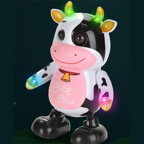 Deslumbrantes Juguetes Musicales Dance Robot Baby Cow Con Lu