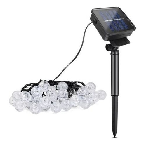 Guirnalda Guia De Luces Luz Solar Led Lagrima 20 Luces Mli