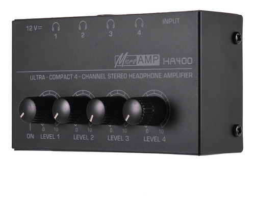 Amplificador Estéreo De Audio Power Con Auriculares Ha400