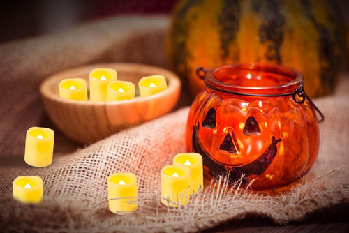 Idea De Velas 24 Luces De Té Led Parpadeantes Con Alimentaci