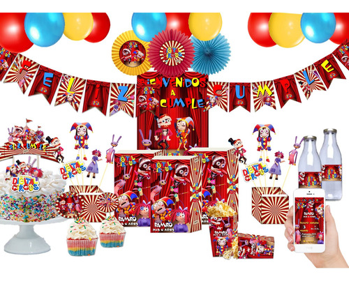 Kit Cumpleaños Imprimibles Circus Digital