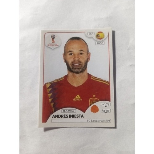 Figurita Iniesta- Numero 134- Mundial Rusia 2018