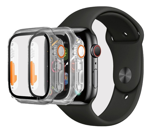 Capa Bumper Vidro Temperado Compatível Apple Watch Ultra 49