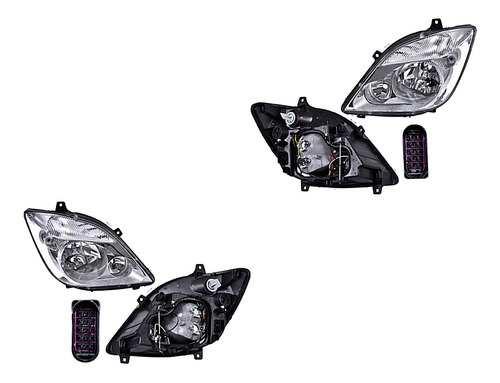 Par De Faros Delanteros Mercedes-benz Sprinter 2007-2013