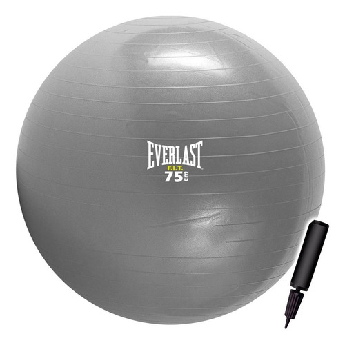 Pelota Pilates Everlast 75cm Fitness Yoga +inflador - El Rey