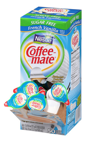 Crema Líquida De Café Vainilla Francesa Sin Azúcar 11 Ml 50