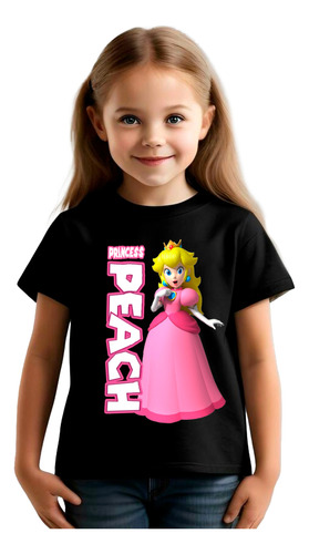 Camiseta Remera Mario Bros Niña Princess En 3 Bellos Diseños