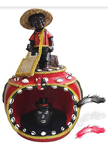 Estatua Casa Elegua 12  Santeria Siete Potencia Dio Africano