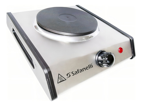Fogão Cooktop Mesa Elétrico 1 Placa 1000w Aço Inoxidável Cor Cinza 110v