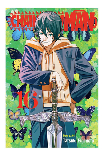 Chainsaw Man, Vol. 16 (16), De Fujimoto, Tatsuki. Editorial Viz Media, Capa Mole Em Inglês