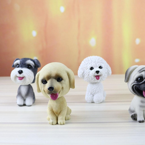 Resina Bobble-head Dashboard Dog Toy For Kids Dashboard