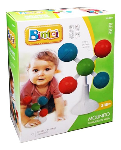 Sonajero Molino Con Sopapa Para Bebes Bimbi 01-0053