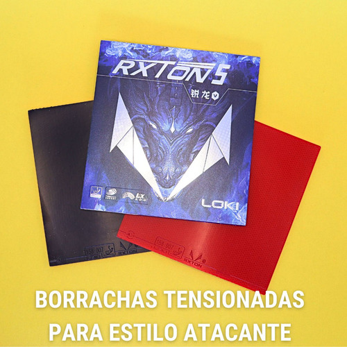 Combo Raquete Loki K1 Classineta + Rxton 5 TĂȘnis De Mesa