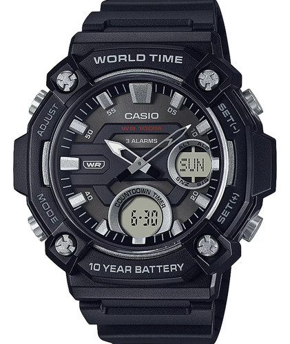 Reloj Casio Aeq-120w-1avdf Silver