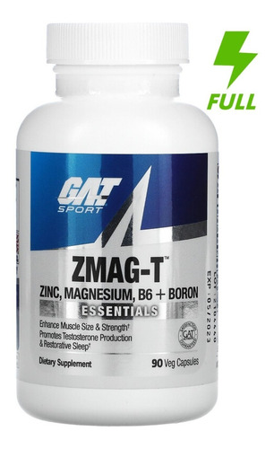 Vitaminas Gat Zmag-t 90 Caps Zinc/magnesio/vit B6 Sf M4