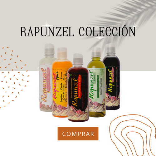 Kit Rapunzel 5 Pz Hidrata Colageno Anti Caida Caspa Natural