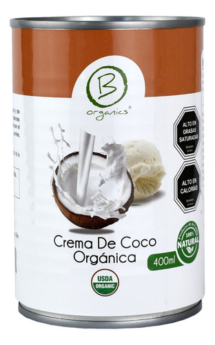 Crema De Coco Organica Be Organics 400 Ml Andina Grains