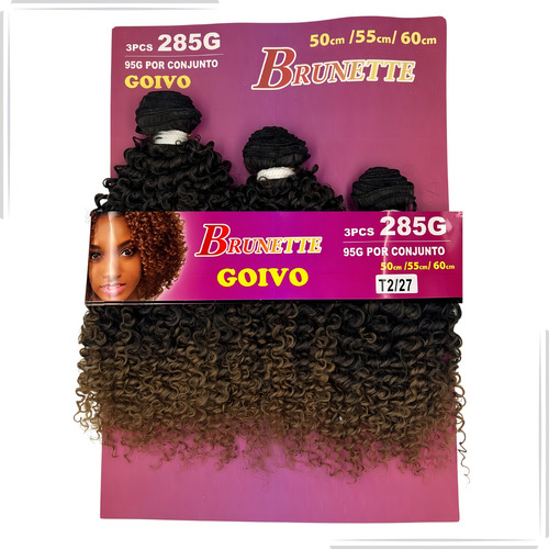 Cabello serigrafiado orgánico Goivo Brunette, 285 gramos