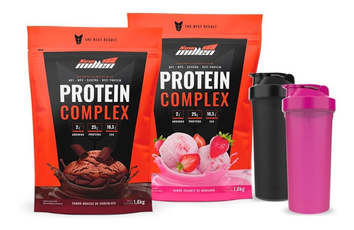 2x Protein Complex 1800g + Brindes - New Millen