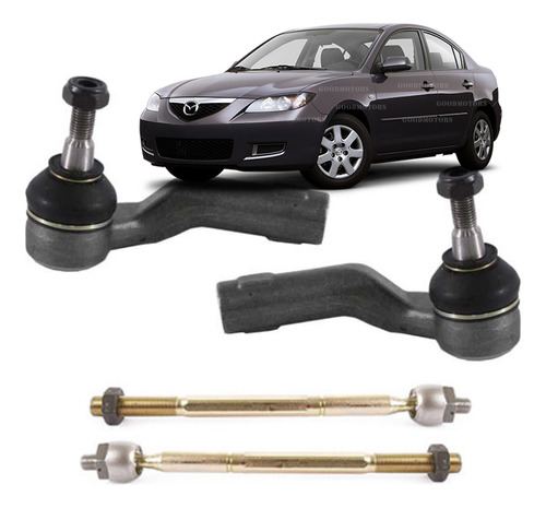 Brazo Axial Mazda 3 1.6 2004 - 2009 + Terminales Kit X 4