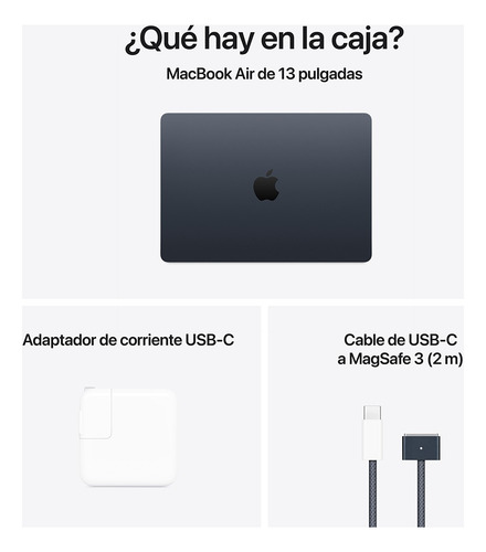 Macbook Air De 13 Pulgadas Chip M4256 gb Ssd Azul Medianoche Azul Medianoche