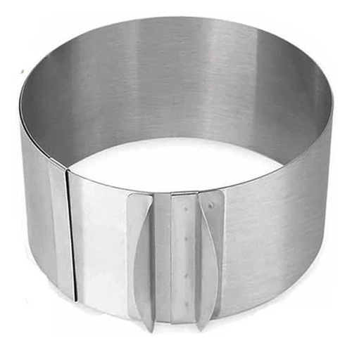 Aro Molde Montar Bolo 16 A 30cm Inox Regulável 6cm Altura