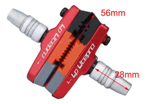 2x Bloques De Freno De Bicicleta Duraderos Yo Rojo Yo Rojo