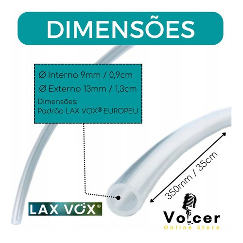Tubo Ressonância Lax Vox Original Etvso 35cmx9 Translucido