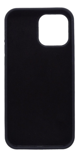 Carcas Para iPhone 13 Pro Max Silicona Liquid Antigolpes Color Negra
