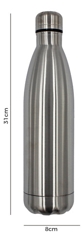 Botella Térmica Doble Pared Termo De Acero Inoxidable 500ml