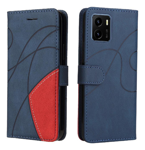 Caso For Vivo Y15s Teléfono Caso Flip Folio Libro Con