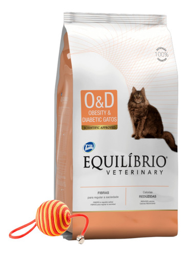 Imagen 1 de 3 de Alimento Equilibrio Gatos Obesity & Diabetic 2 Kg + Promo!