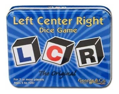 Juego De Dados Original Lcr Left Center Right