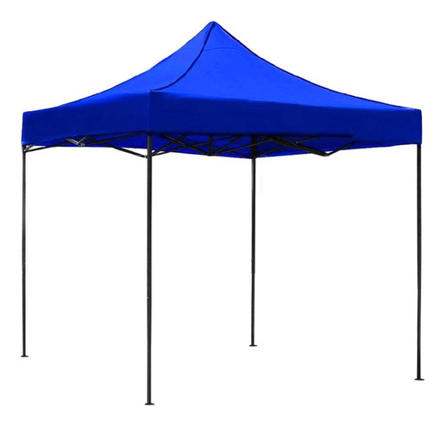 Toldo Plegable 100% Impermeable 3x3 Acero Reforzado Color Azul