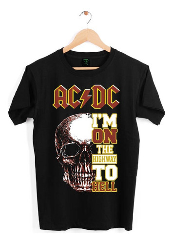 Polera Ac/dc Acdc I'am On The Highway To Hell Niños Adultos