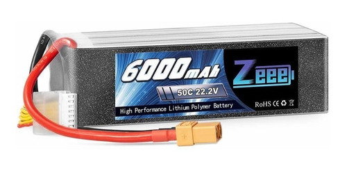 Bateria Lipo 22.2v 6000mah 50c 6s Xt90 Plug Zeee